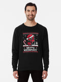 Merry kissmyass superhero ugly christmas sweater Lightweight Sweatshirt