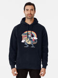 Unicorn Riding Dinosaur T Shirt T-Rex Funny Unicorns Party Rainbow Squad Gifts for Kids Boys Girls Pullover Hoodie