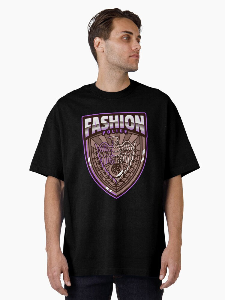 Fashion Police Design Oversized T-Shirt