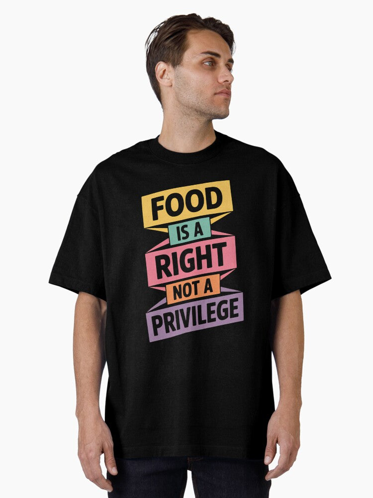 Human Rights Food Oversized T Shirt T Shirt Limited Vibe