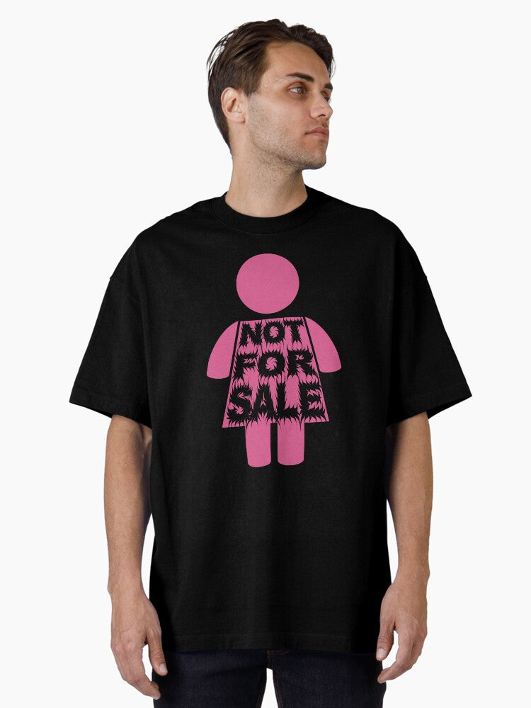 I M Not For Sale Girl Pink Oversized T Shirt T Shirt Minimal Style