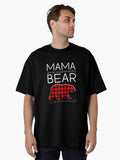 Mama Bear Christmas Pajamas Matching Oversized T-Shirt | Premium Unisex T-Shirt, Trending Graphic Tee