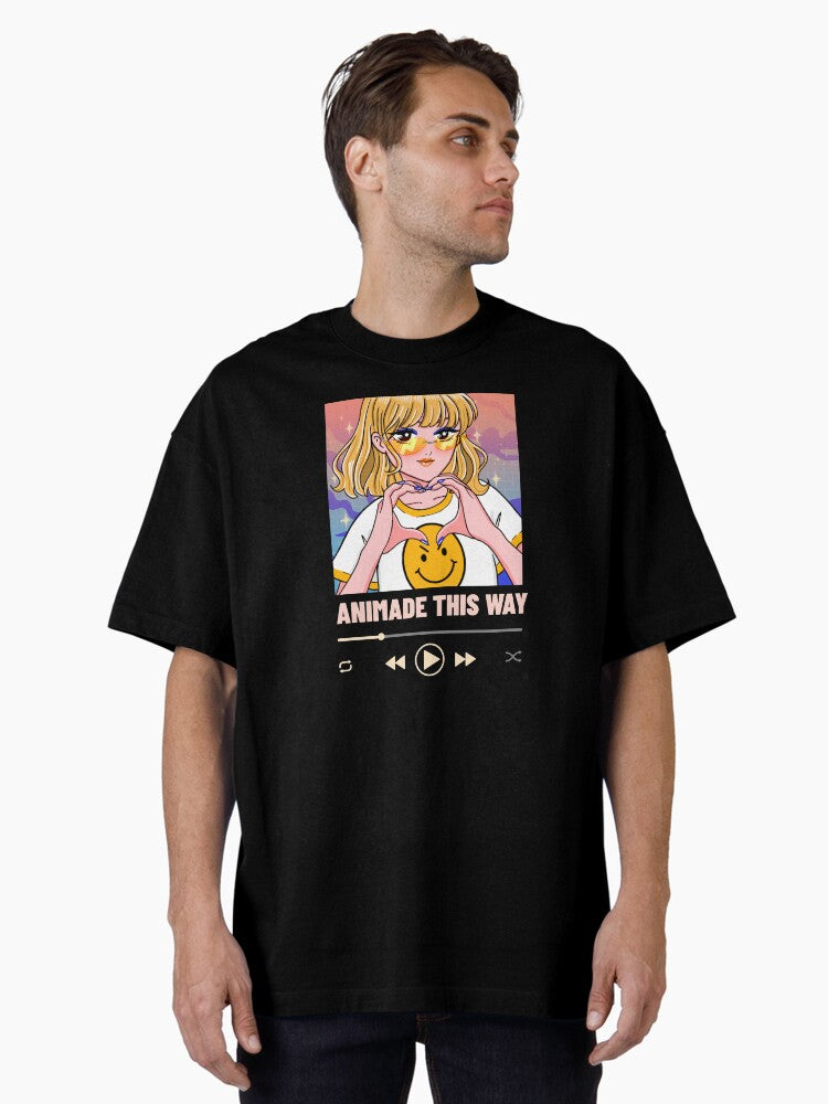 Animade This Way Design Oversized T-Shirt
