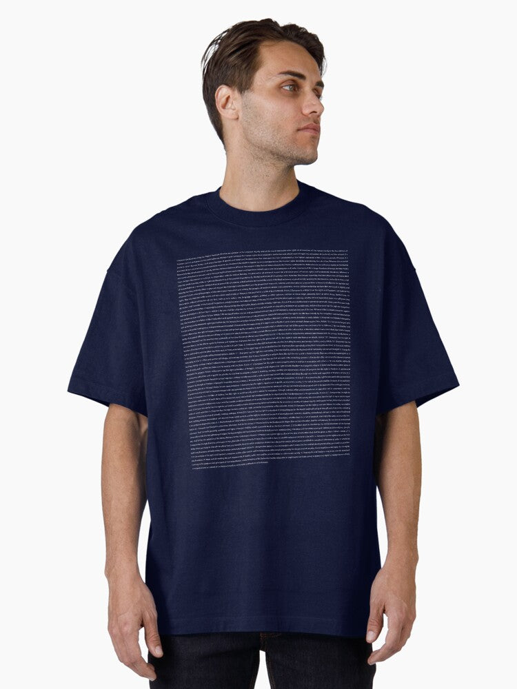 Declaration Of Human Rights Oversized T Shirt T Shirt Minimal Style