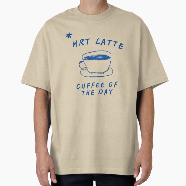 Hrt Latte Oversized T T Shirt