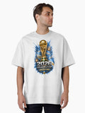 Argentina 2026 Football Fan Design Oversized T-Shirt