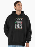 Funny Bocce Balls Italian Christmas Premium Oversized Hoodie