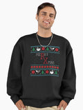 Funny Pharmacist Pharmacy Ugly Christmas Xmas Premium Oversized Sweatshirt