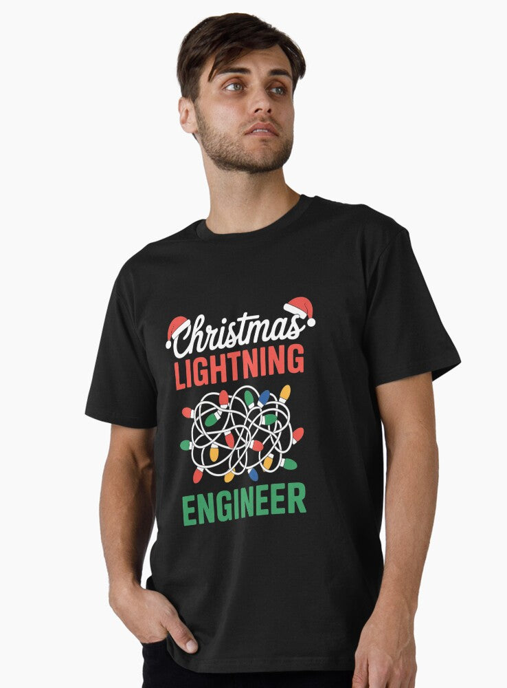 Christmas Lighting Engineer Light Show Led Festive Holiday Premium T-Shirt | Premium Unisex T-Shirt, Trending Graphic Tee