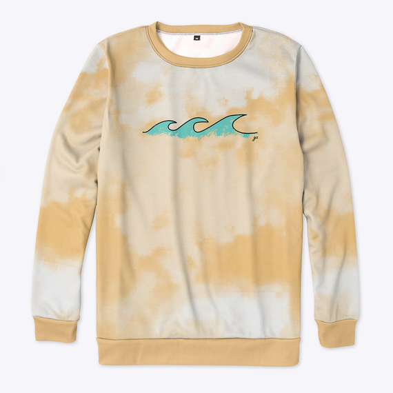 YS - Waves Crewneck | Premium Unisex T-Shirt, Trending Graphic Tee