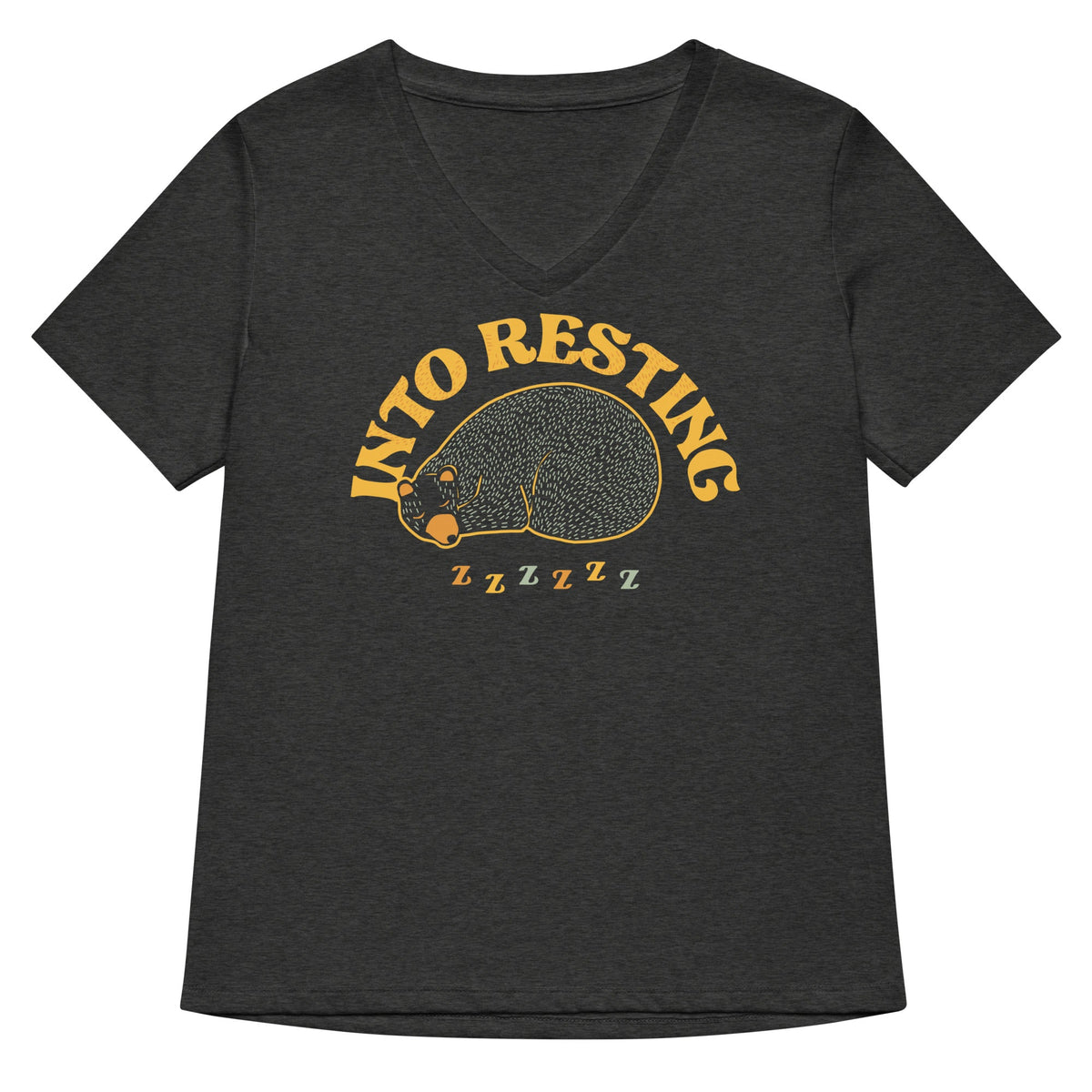 Into Resting Women S V Neck Tee V Neck T Shirt US Trend