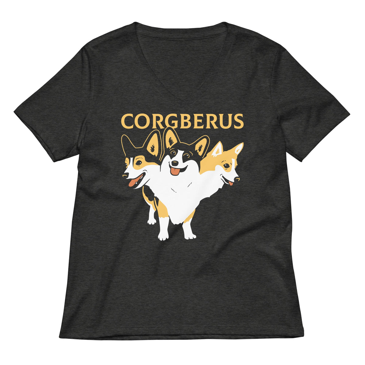 Corgberus Women S V Neck Tee V Neck T Shirt Gift Ready
