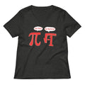 Pi Be Rational Women S V Neck Tee V Neck T Shirt Premium Print