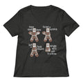 Alright We Ll Call It A Draw Gingerbread Women S V Neck Tee V Neck T Shirt Everyday Wear