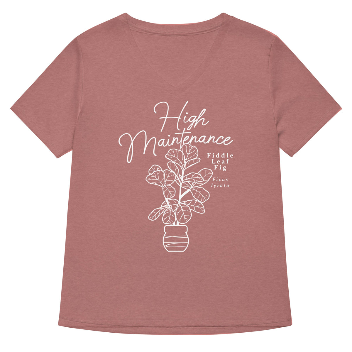 High Maintenance Women S V Neck Tee V Neck T Shirt US Trend