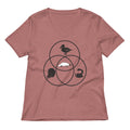 Platypus Venn Diagram Women S V Neck Tee V Neck T Shirt Clean Design