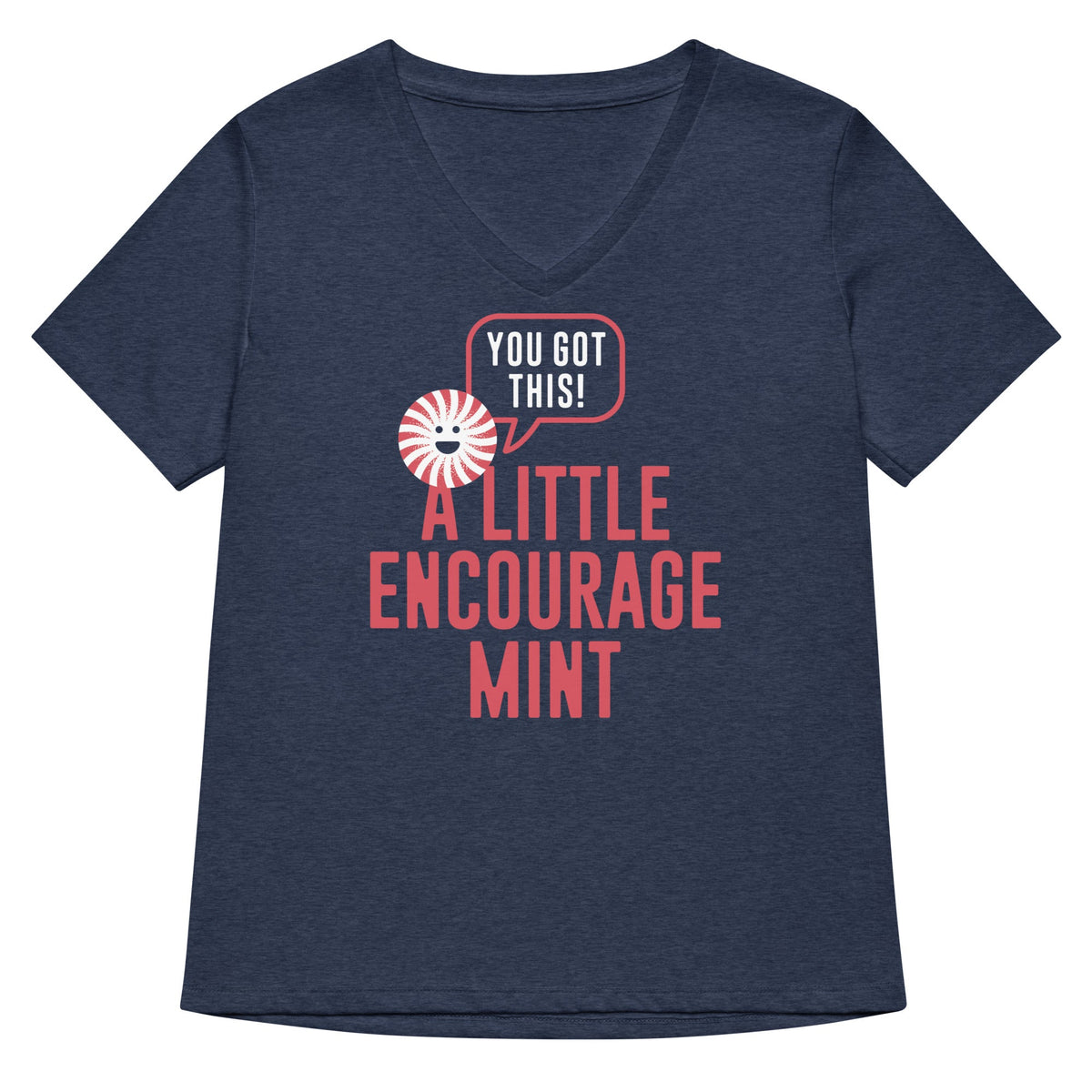 A Little Encourage Mint Women S V Neck Tee V Neck T Shirt Everyday Wear
