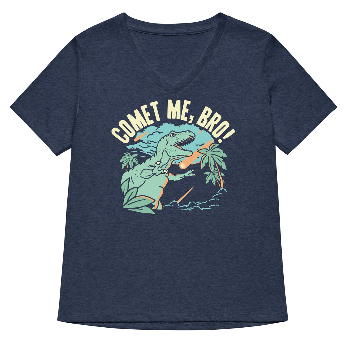 Comet Me Bro Women S V Neck Tee V Neck T Shirt Premium Print