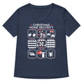 Christmas Home Security Women S V Neck Tee V Neck T Shirt US Trend