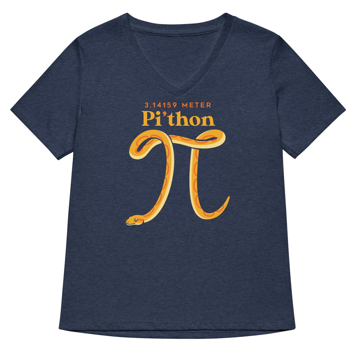 Pi Thon Women S V Neck Tee V Neck T Shirt Premium Print