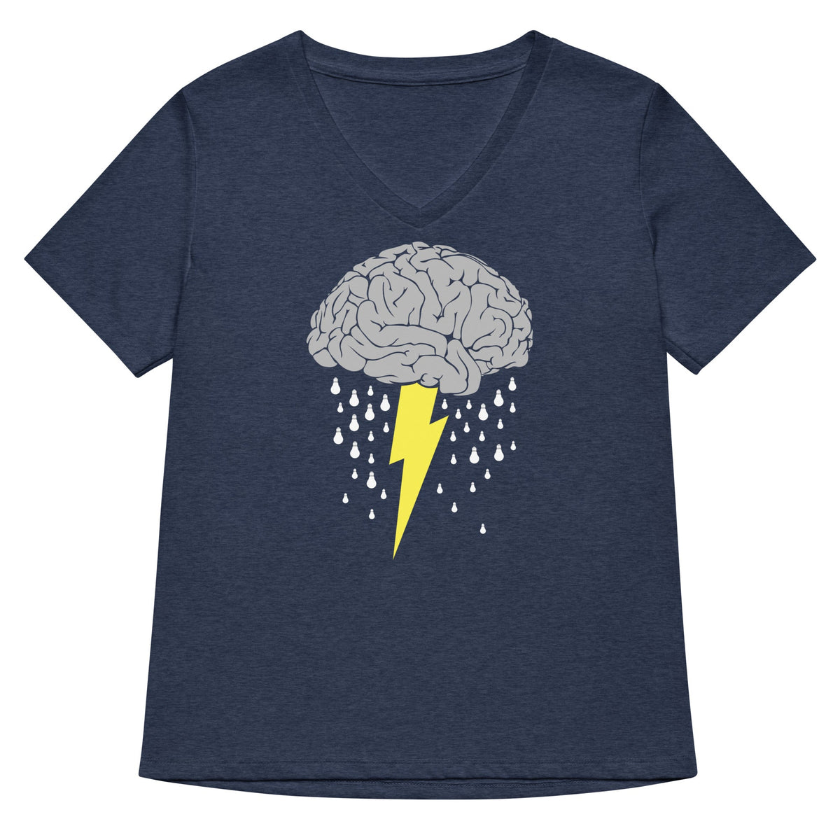 Brainstorm Women S V Neck Tee V Neck T Shirt US Trend