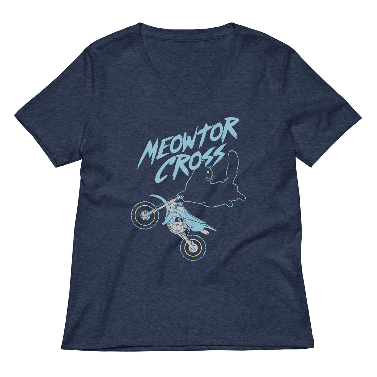 Meowtor Cross Women S V Neck Tee V Neck T Shirt Clean Design
