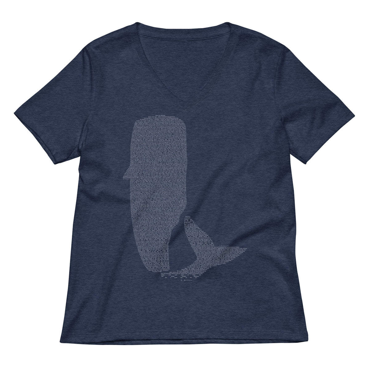 Moby Dick Women S V Neck Tee V Neck T Shirt US Trend