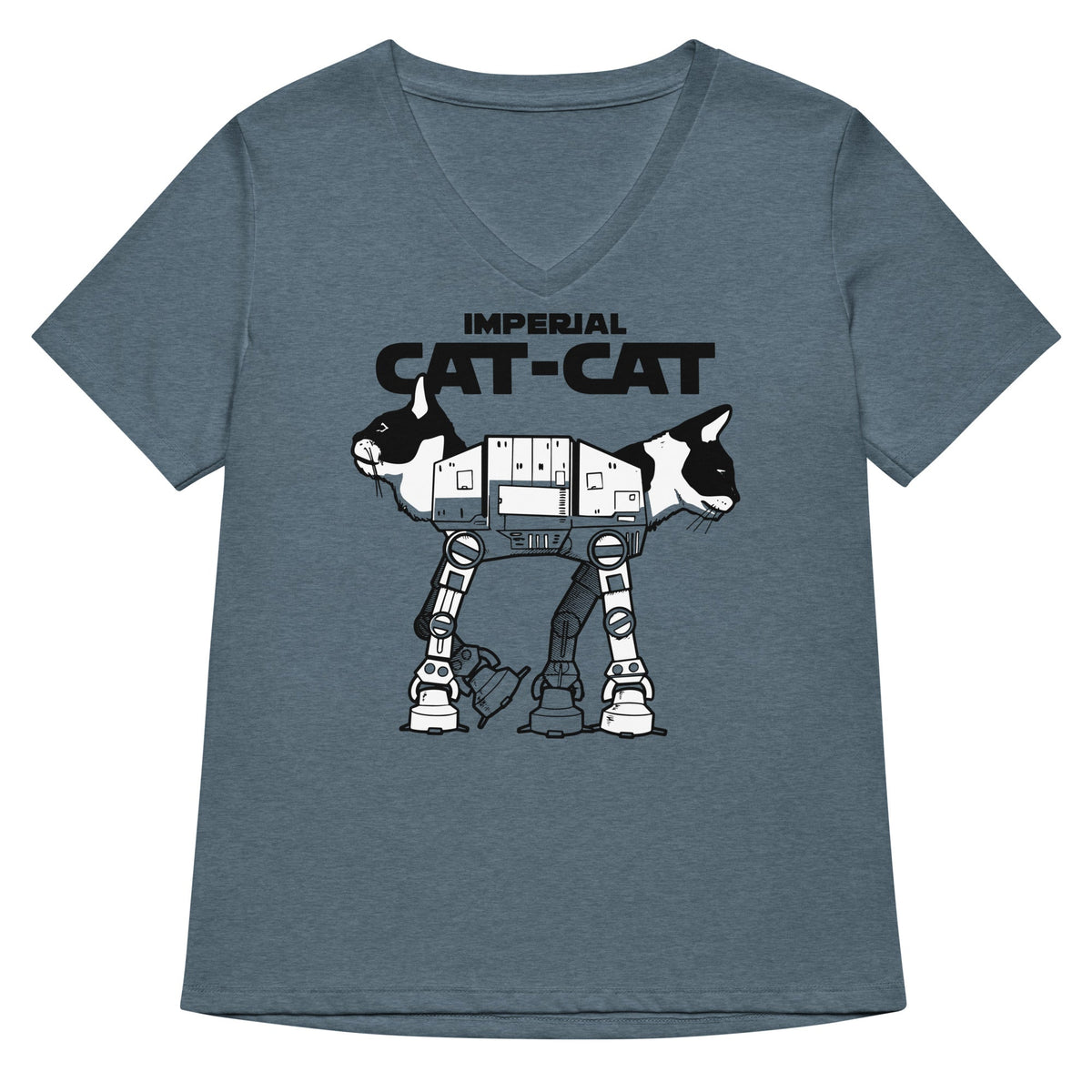 Cat Women S V Neck Tee V Neck T Shirt Minimal Style