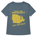 Love The Midwest You Betcha Women S V Neck Tee V Neck T Shirt Gift Ready