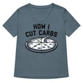 How I Cut Carbs Women S V Neck Tee V Neck T Shirt Everyday Wear