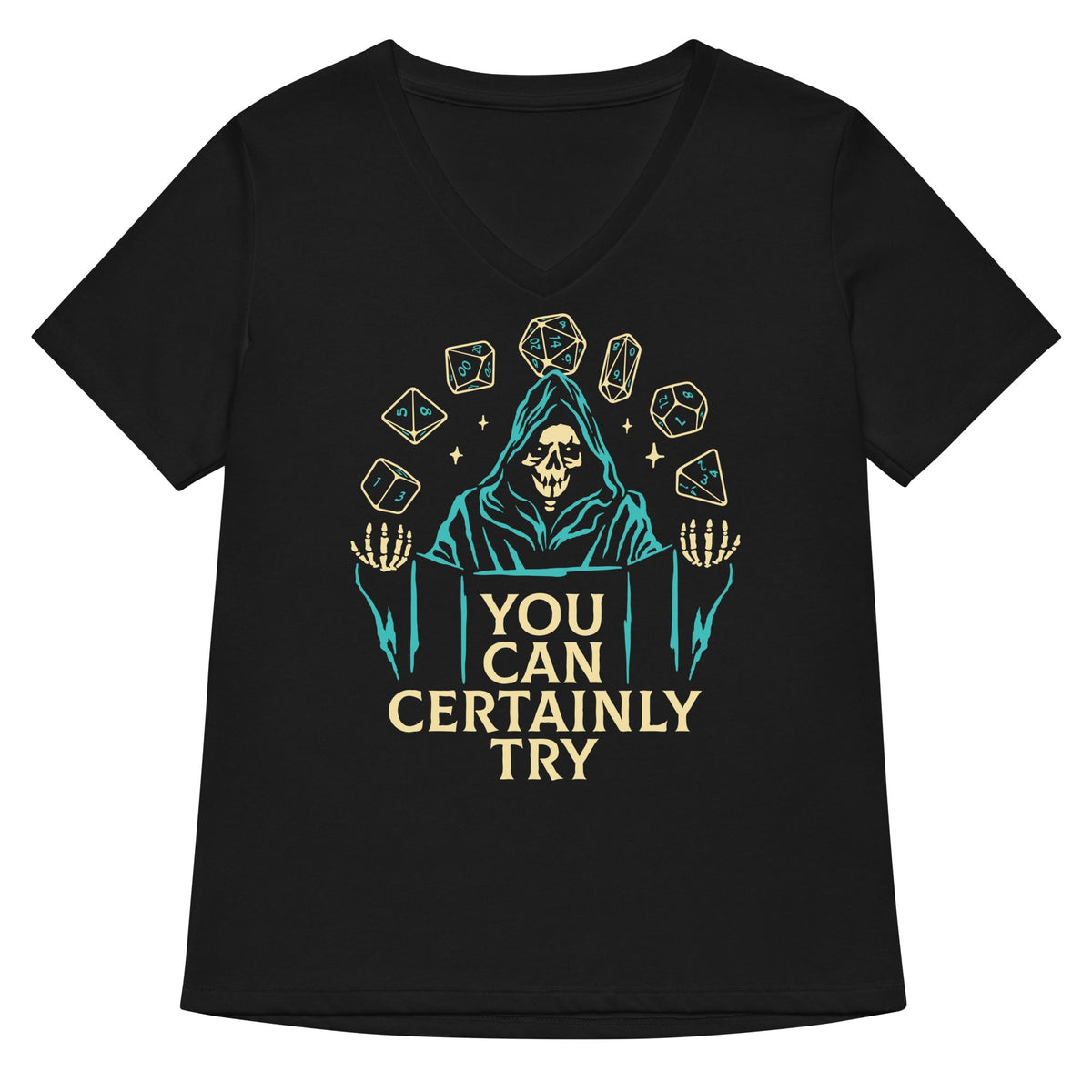 You Can Certainly Try Women S V Neck Tee V Neck T Shirt Gift Ready