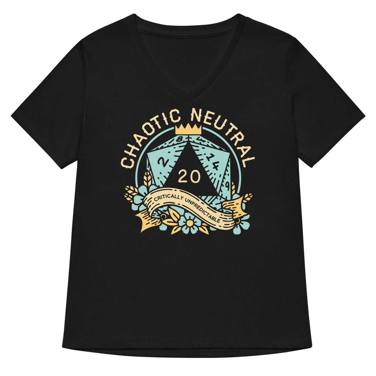Chaotic Neutral Women S V Neck Tee V Neck T Shirt Gift Ready