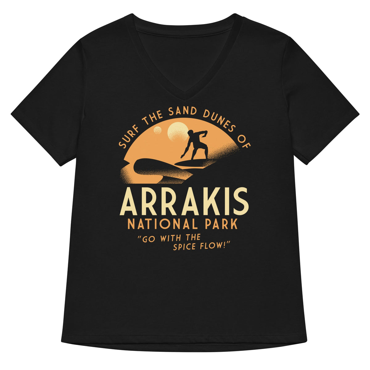 Arrakis National Park Women S V Neck Tee V Neck T Shirt Minimal Style
