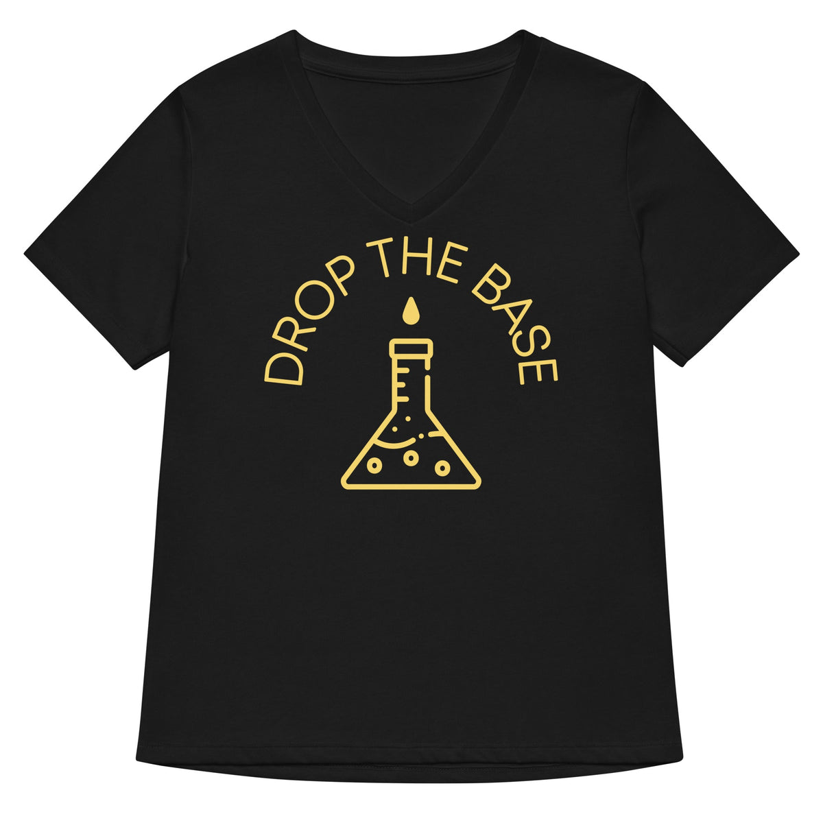 Drop The Base Women S V Neck Tee V Neck T Shirt Minimal Style