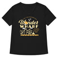 Wonder Wharf Women S V Neck Tee V Neck T Shirt Premium Print
