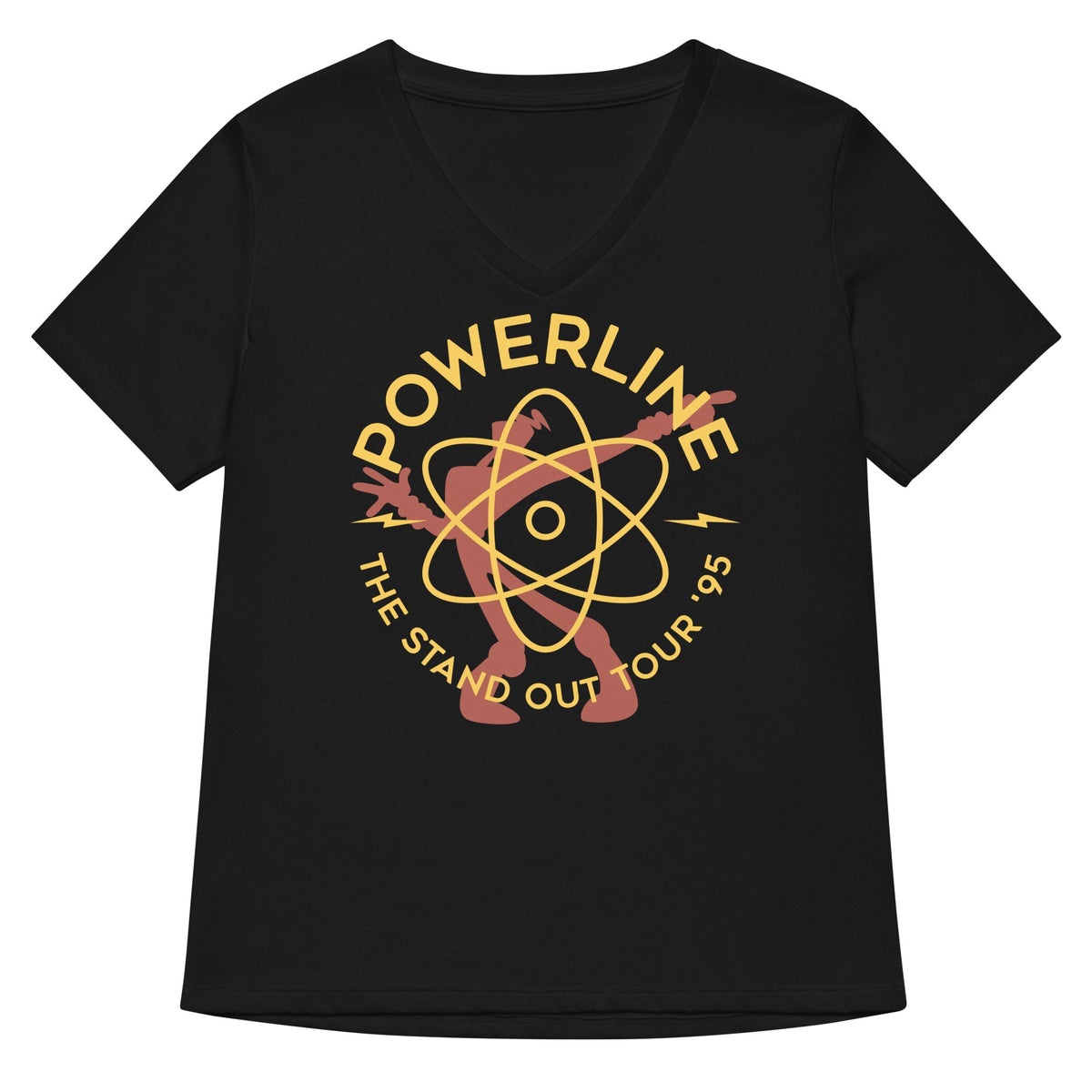 Powerline Women S V Neck Tee V Neck T Shirt Everyday Wear