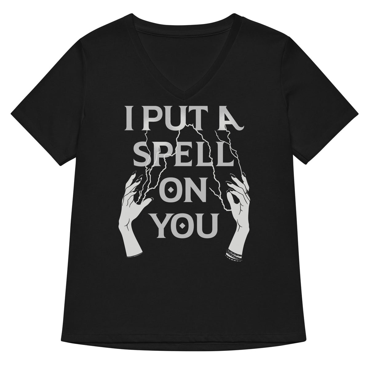 I Put A Spell On You Women S V Neck Tee V Neck T Shirt Gift Ready