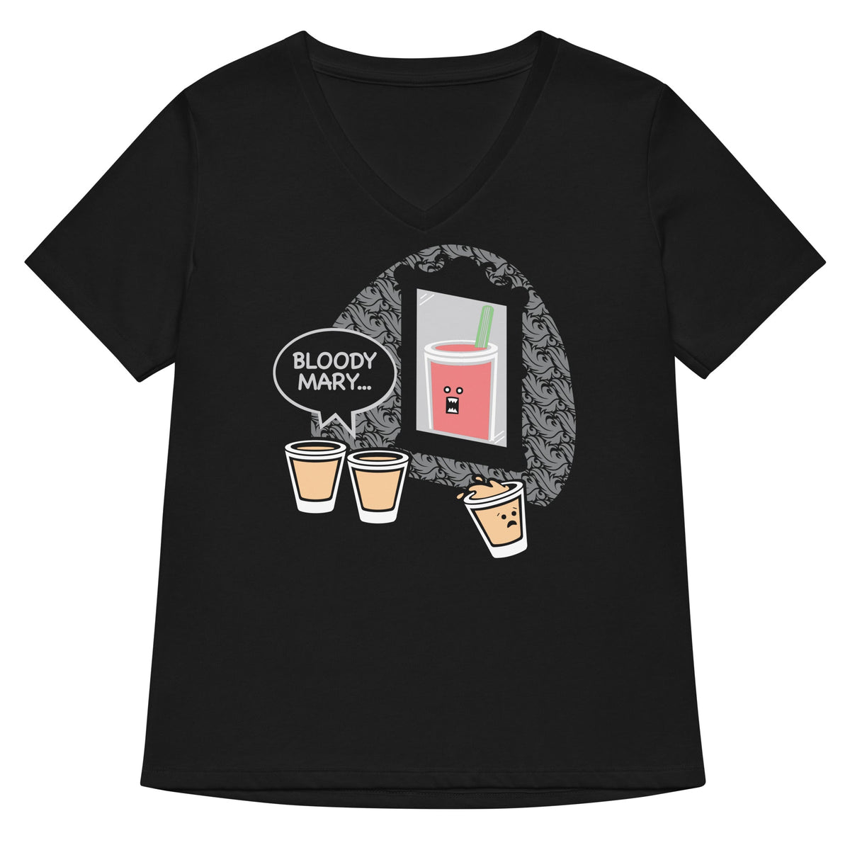 Bloody Mary Women S V Neck Tee V Neck T Shirt Premium Print