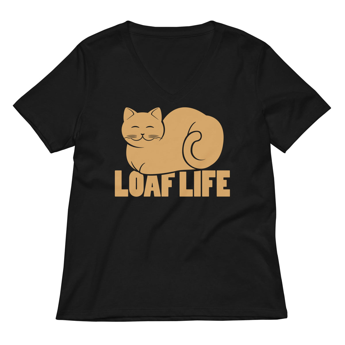 Loaf Life Women S V Neck Tee V Neck T Shirt Minimal Style