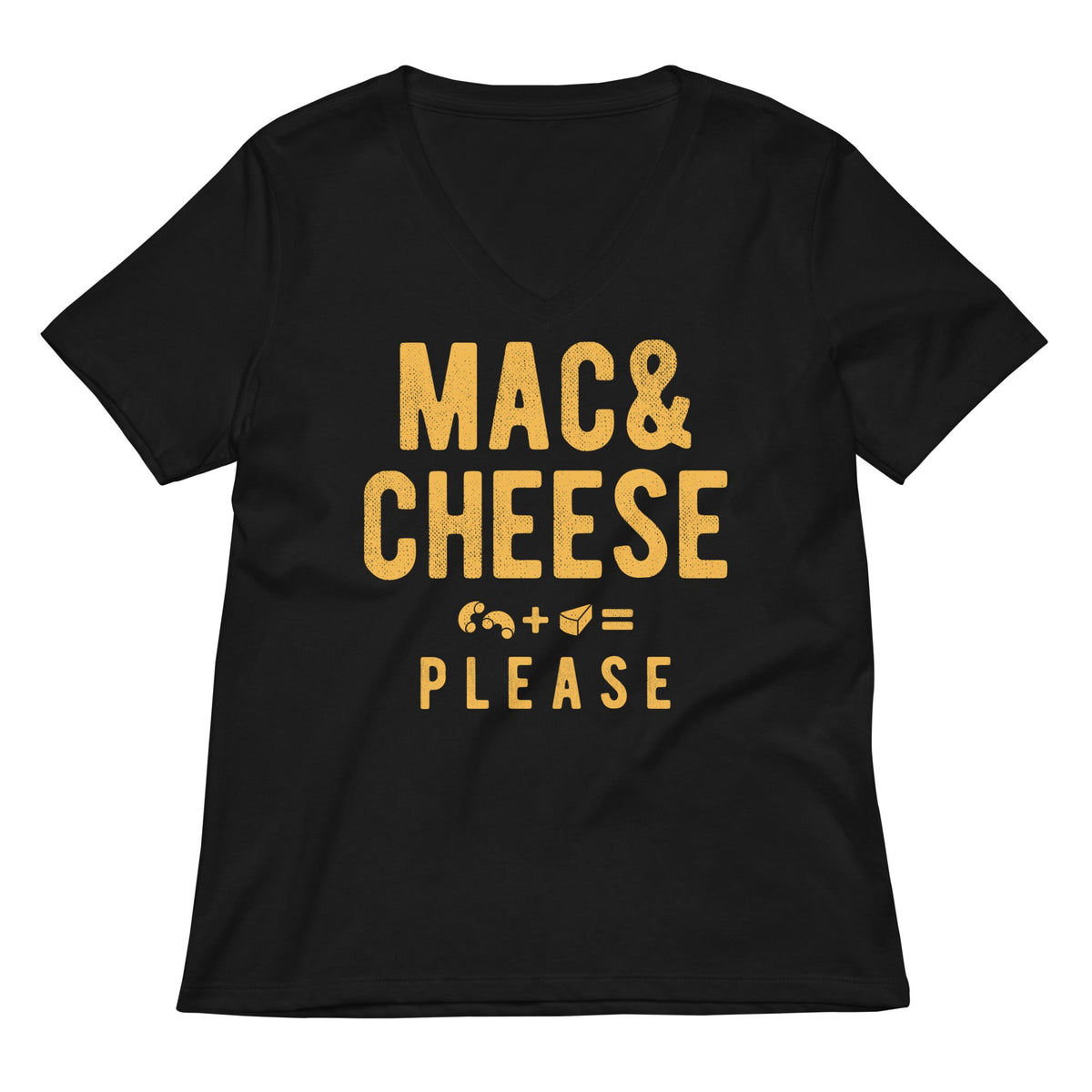 Mac And Cheese Please Women S V Neck Tee V Neck T Shirt Minimal Style