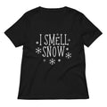 I Smell Snow Women S V Neck Tee V Neck T Shirt Gift Ready