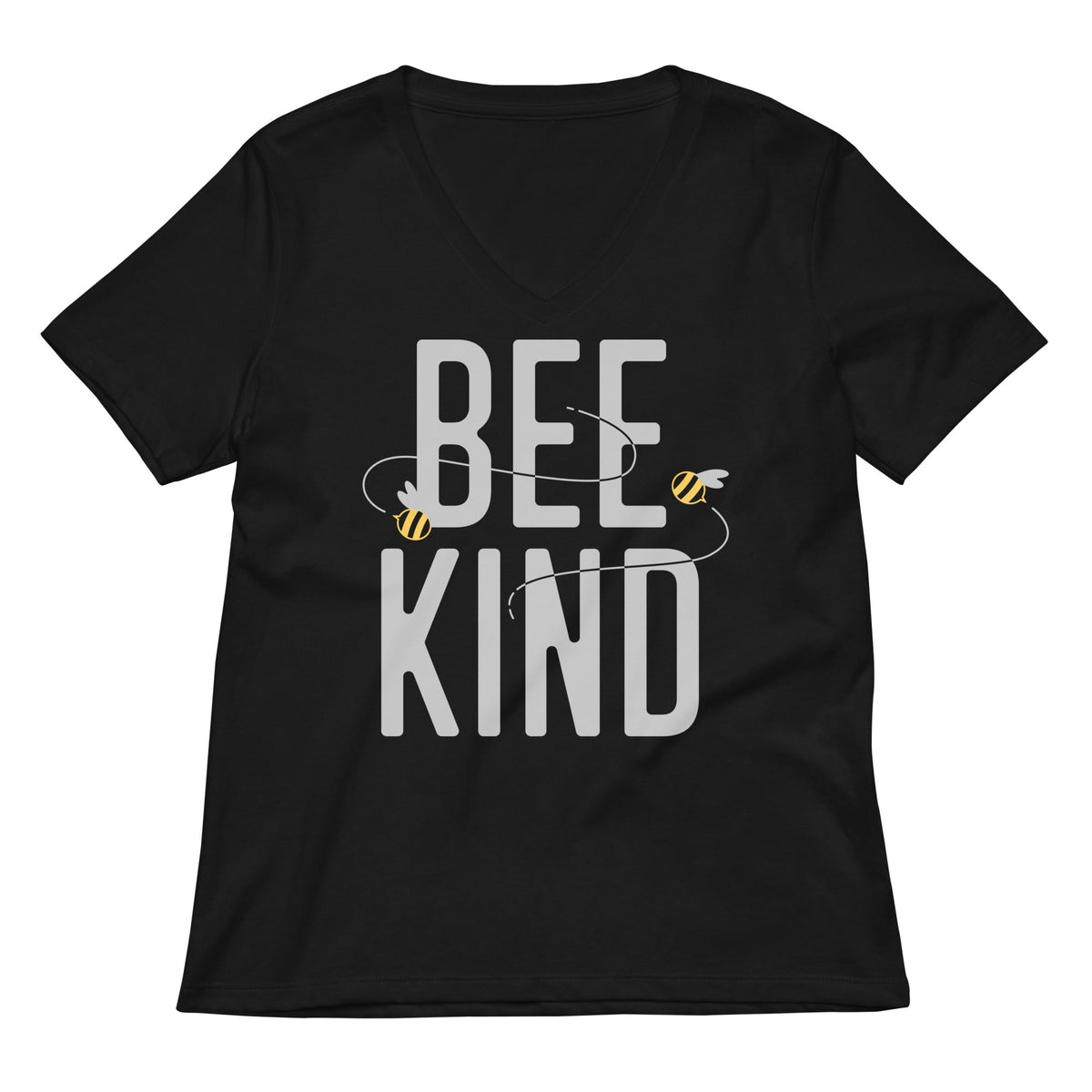 Bee Kind Women S V Neck Tee V Neck T Shirt Premium Print