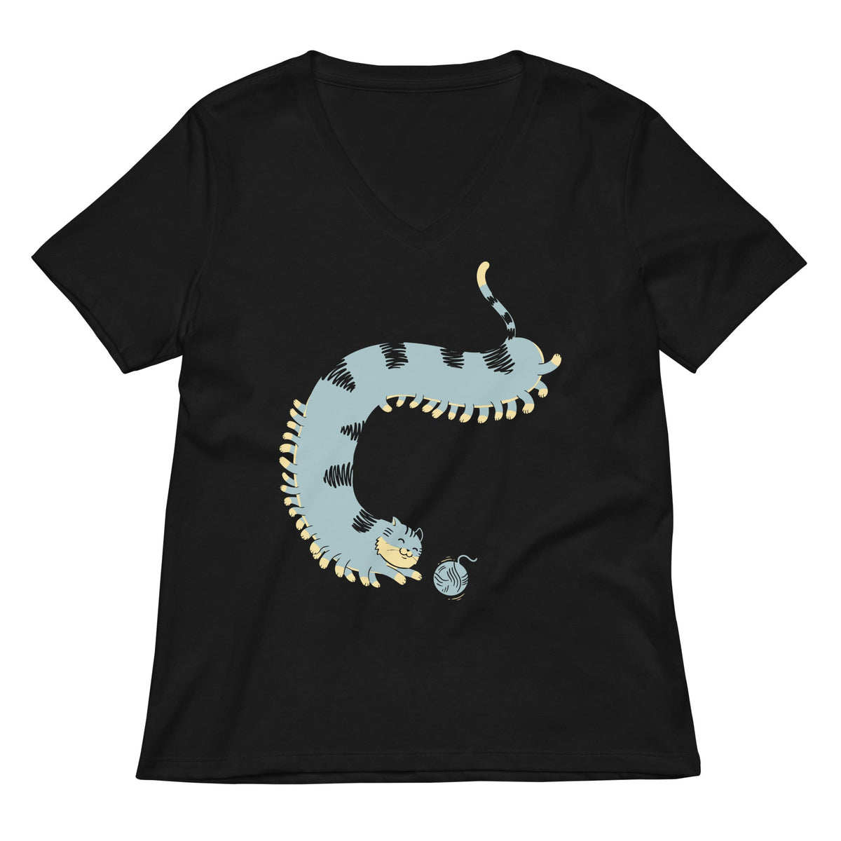 Catterpillar Women S V Neck Tee V Neck T Shirt Premium Print