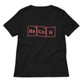 Bacon Compound Women S V Neck Tee V Neck T Shirt Premium Print