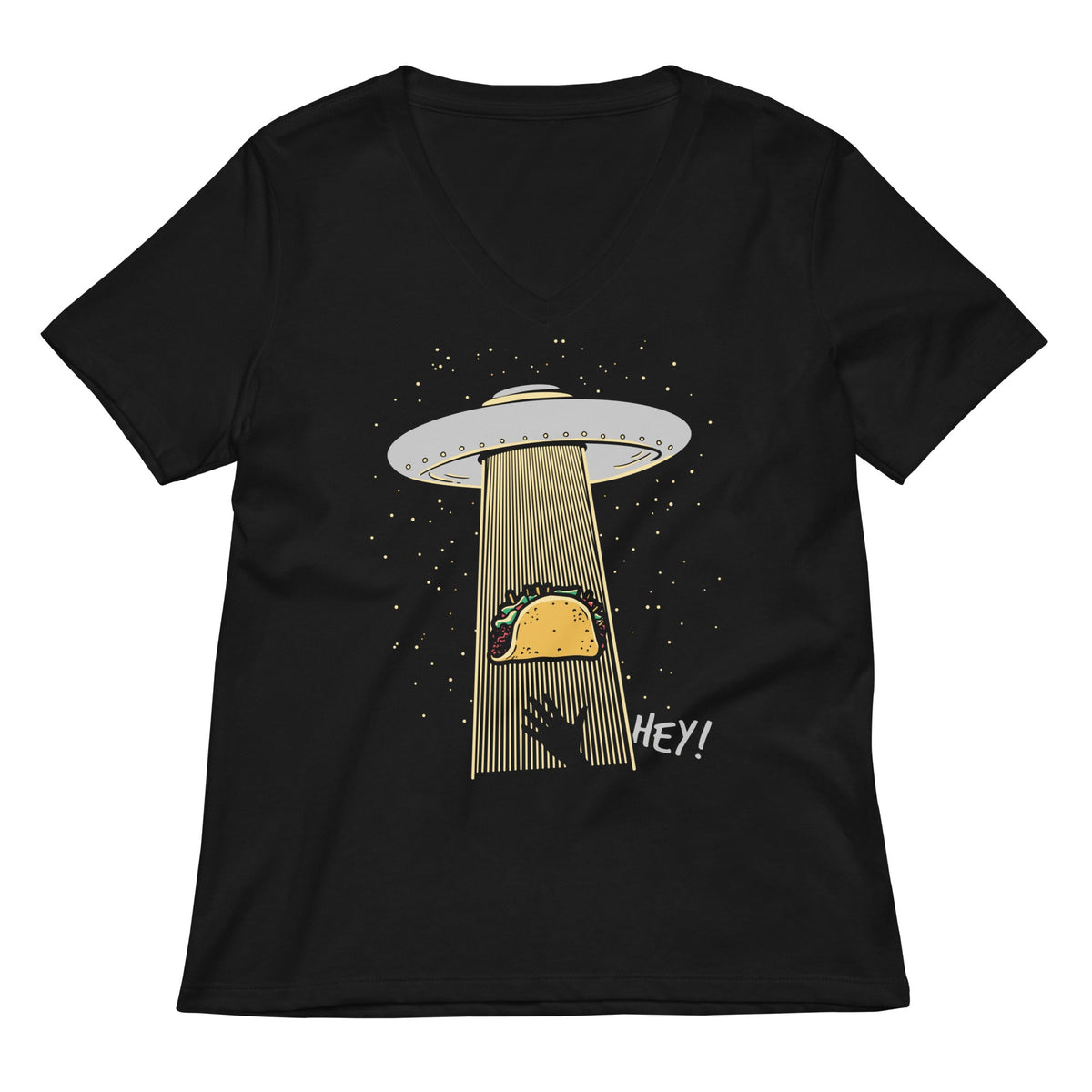 Taco Abduction Women S V Neck Tee V Neck T Shirt Gift Ready