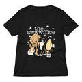 The Awwwffice Women S V Neck Tee V Neck T Shirt Clean Design
