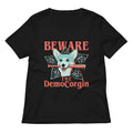 The Democorgin Women S V Neck Tee V Neck T Shirt Clean Design