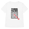Think Outside The Box Women S V Neck Tee V Neck T Shirt Minimal Style