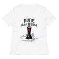 None Shall Pass Black Knight Women S V Neck Tee V Neck T Shirt Clean Design